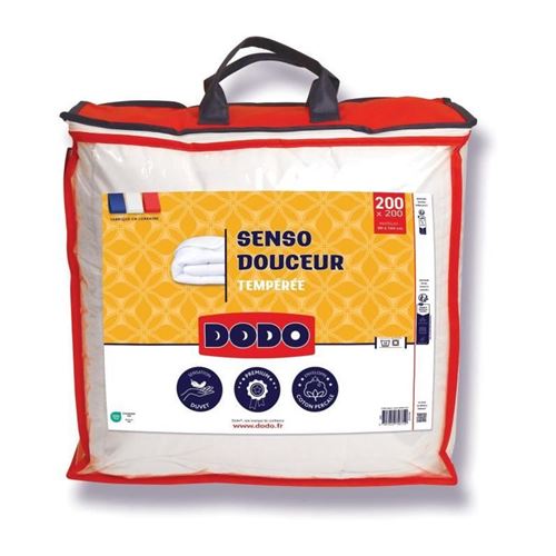 Dodo - couette tempérée 350 G/M² - senso douceur - 200 x 200 cm - blanc