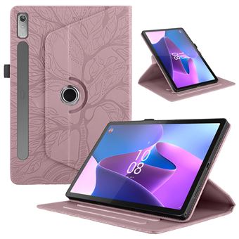 Étui FOXDOCK à rabat rotatif à 360° pour Lenovo Tab P11 Pro Gen 2 , résistant aux chocs et doté d'un support vertical-Rose - 1
