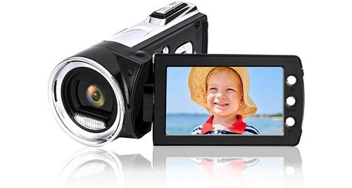 Caméscope numérique full hd de 2,7 pouces 1920 x 1080 24 p noir gris