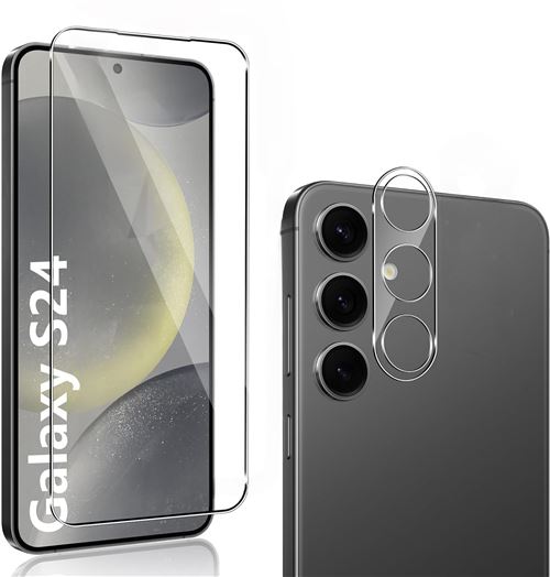 Verre Trempe et Protection Camera Arriere Transparent Pour Samsung Galaxy S24 Little Boutik©