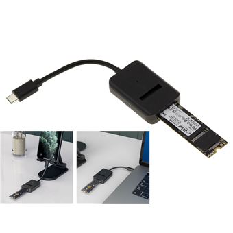 Boîtier M.2 vers USB pour SSD 3.1, adaptateur avec OTG pour NVME