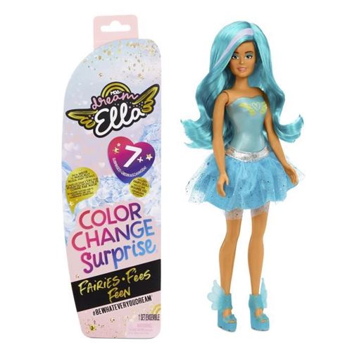 Dream Ella - Fée avec Changement de Couleur - Ella - Poupée Mannequin Bleue 29cm