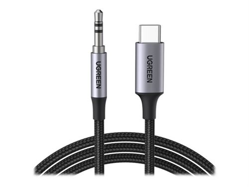 Ugreen - Adaptateur audio/USB - USB-C (M) pour prise audio de 3,5 mm (M) - 1 m - Unidirectionnel, DAC chip