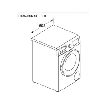 Bosch Serie 4 WNA13400FF - Machine à laver séchante - indépendant - largeur : 59.8 cm - profondeur : 64.9 cm - hauteur : 84.8 cm - chargement frontal - 63 litres - 8 kg - 1400 tours/min