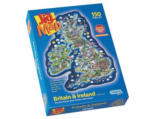 Puzzle 150 Pièces : La Grande Bretagne et l'Irlande, Gibsons