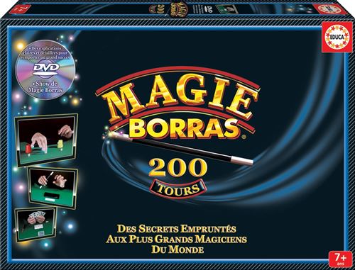 Educa Magie Borras 200 Tours. Jeu de magie avec les 200 tours les plus originaux et amusants les apprentis magiciens verront tous les tours expliqués pas à pas sur DVD + 16045 - vue 2