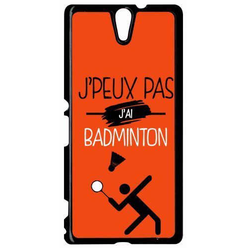 Coque sony xperia c5 ultra j peux pas j ai badminton 10