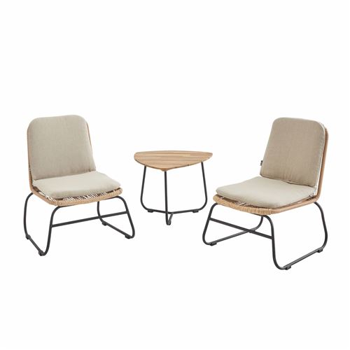 Coussins Beiges Rotin