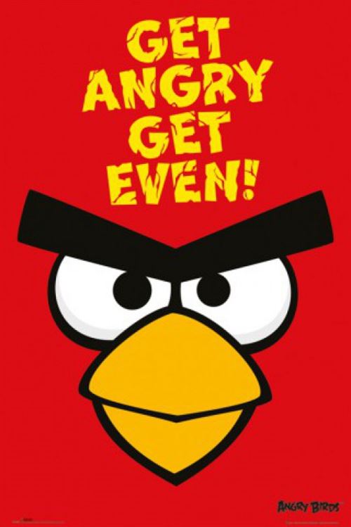Angry Birds Poster - Get Angry Get Even! (91x61 cm)