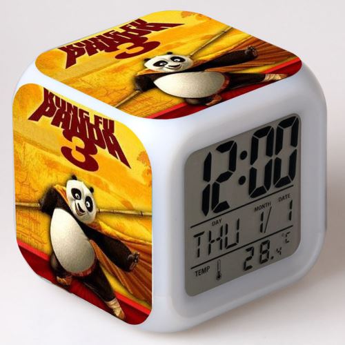 Stack - Réveil LED Enfant - Motif Kung Fu Panda - Multicolore - Image 2
