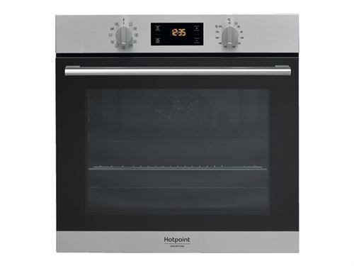 Hotpoint Ariston FA2 844 H IX HA - Four - intégrable - niche - largeur : 56 cm - profondeur : 56 cm - hauteur : 60 cm - avec système auto-nettoyant - classe A+ - acier inoxydable