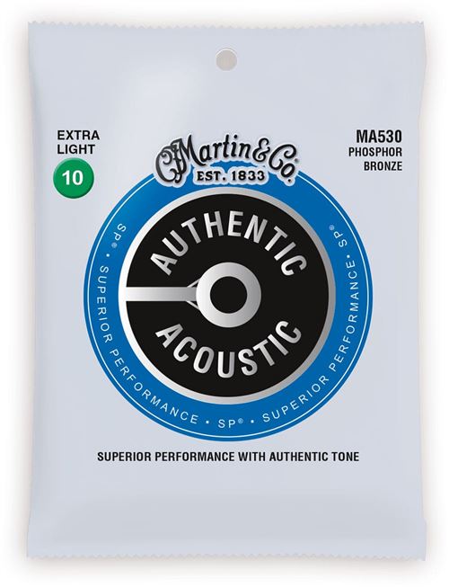 Martin Bronze & Co Ma530 Authentic, Extra Light, 92/8