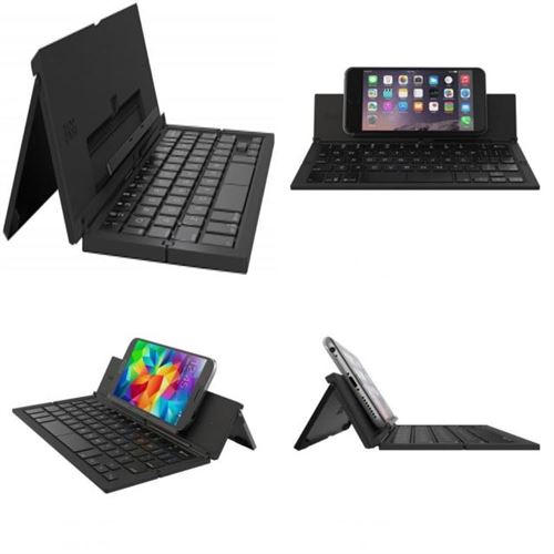 zagg zagg universal keyboard 7 color backlit fs flex kb black french noir