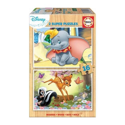 EDUCA 2x16 bois disney animal