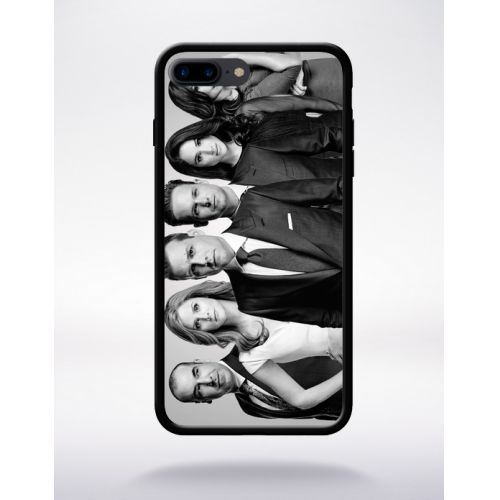 Coque suits casting compatible apple iphone 7 plus bord noir silicone