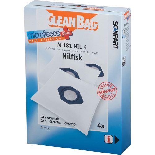 Cleanbag M 181 Nil 4 Sacs À Poussière Pour Ga70 Gs/gm80 Gs/gm90