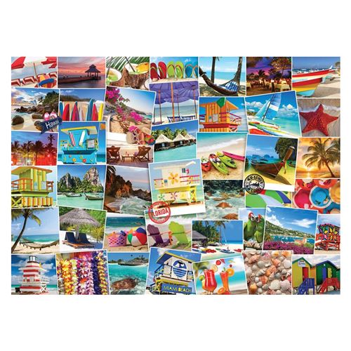 Eurographics 6000–1 932,9 cm plages Globetrotter Puzzle (Lot de 1000)