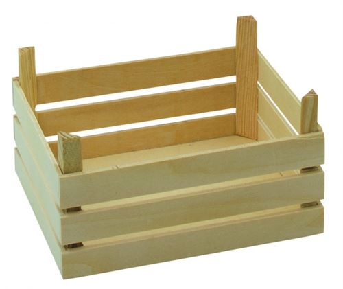 Goki fruits en bois et boîte de légumes 14 x 11 x 7 cm 3 pcs