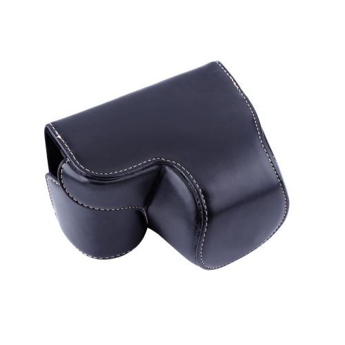Housse en cuir PU pour Sony A6000 et objectif de caméra 16-50 mm (noir)