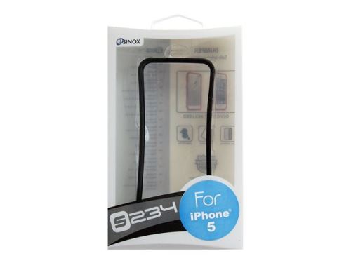 Sinox Bumper - Beschermframe - zwart - voor Apple iPhone 5, 5s