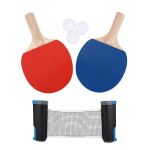 Kit Mini Tennis De Table De Bureau - 2 Raquettes, Balle, Filet, Poteaux