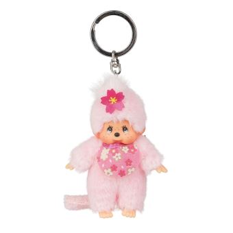 Sekiguchi 242467 Monch hichi Cerise Fleur, Porte-clés, env. 10 cm, Rose, Rose - 1