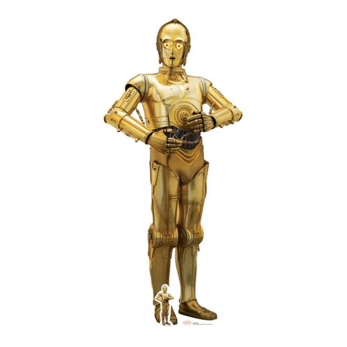 Figurine en Carton Droïde C3PO Star Wars H 179 CM