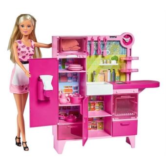 Cuisine Rose de barbie- Cuisine Réfrigérateur Jouet pour Poupée barbie-  Barbie kitchen- Toy kitchen 