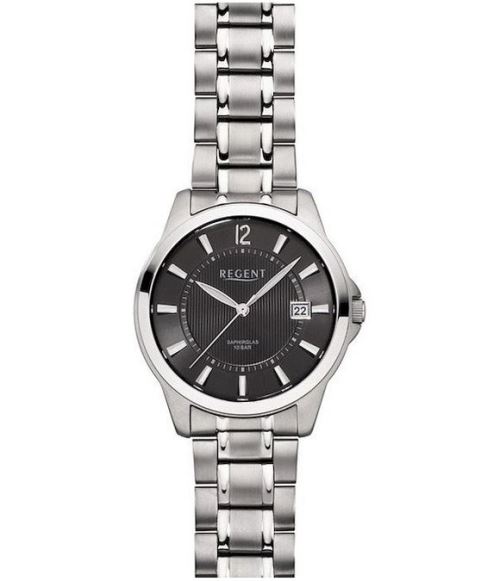 Regent Montre Homme F-555 Noir, Anthrazit