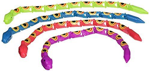 Une douzaine, jouets en plastique articulés de serpent de Wiggle de 15 pouces