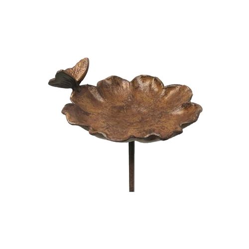 Comparer les prix de La Grande Prairie - Mangeoire à planter en fonte Papillon 19x17x107cm