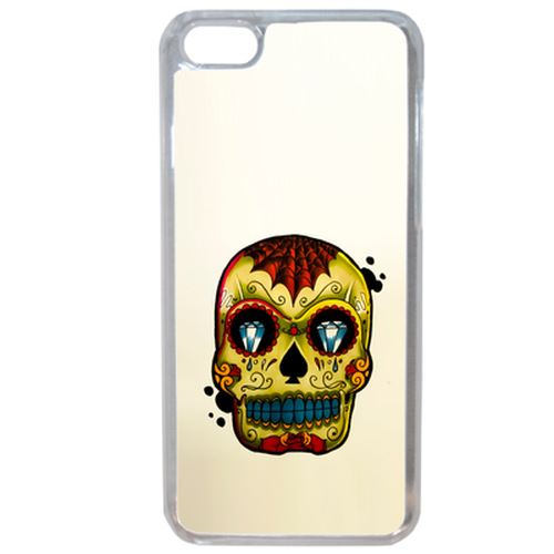 Coque Tete De Mort Art Diamant Compatible Iphone 7 Plus Transparent