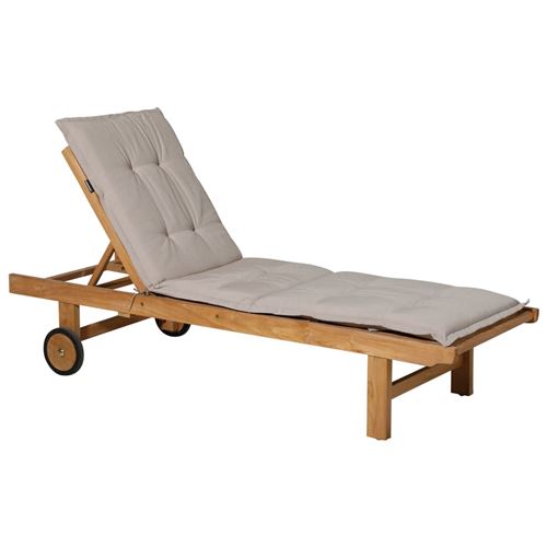 Madison Coussin de chaise longue Panama 200x65 cm Beige clair