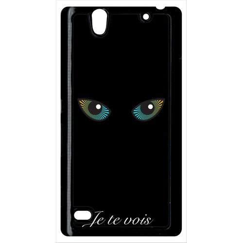 Coque Sony Xperia C4 Je Te Vois Yeux De Chat