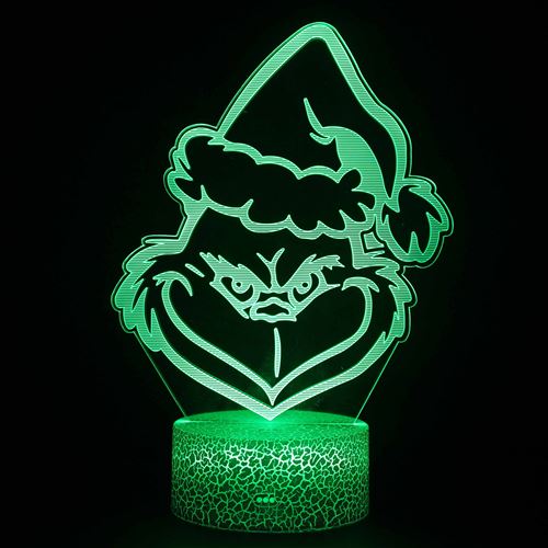 Stack Lampe 3D Tactile Veilleuses Enfant 7 Couleurs Avec Telecommande - Style #1591 - Image 1