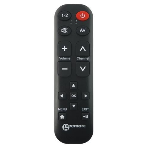 Télécommande universelle simplifiée GEEMARC TV15 - 14 touches programmables