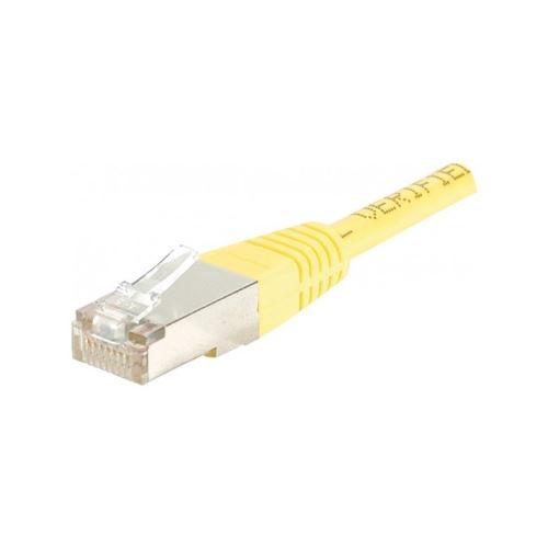 Cordon Patch RJ45 FTP CAT5e Jaune - 0,50 M
