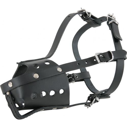 Muselière Police noire. taille 8. convient pour les dogues allemands. - zolux - ZO-448208
