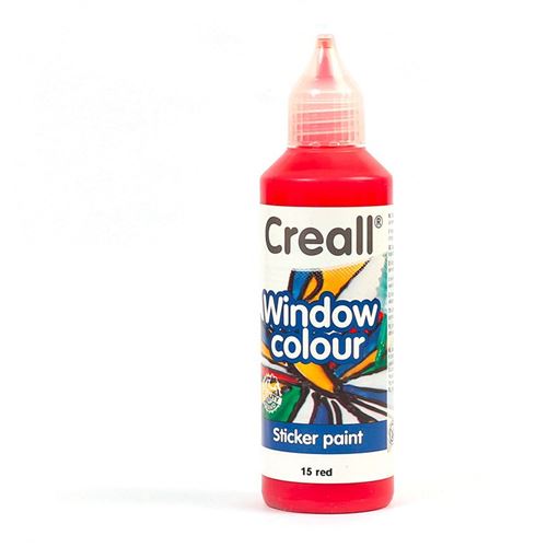 Peinture repositionnable pour vitres Creall Glass 80 ml - rouge - Creall