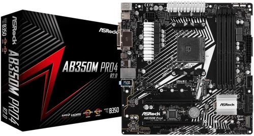 ASRock AB350M PRO4 R2.0 AMD AM4 MATX
