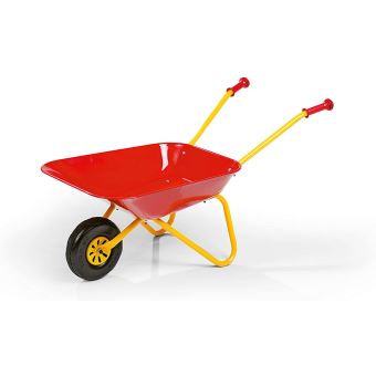 ROLLY TOYS - 27 080 4 - Outillage De Jardin pour Enfant - Brouette Métal Rouge - 1
