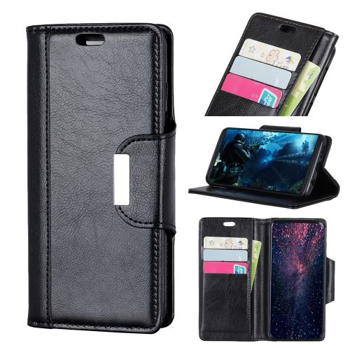 Etui en PU brillant noir pour votre HTC Desire 12s
