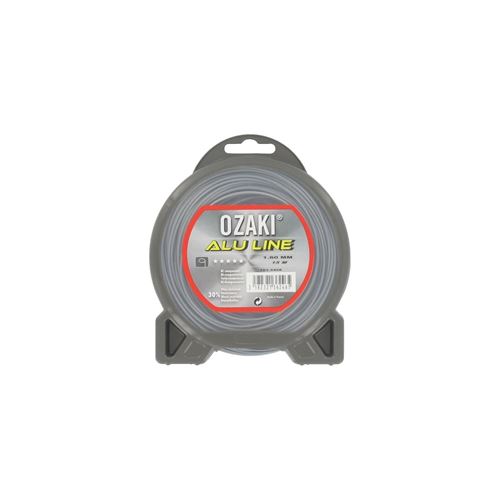 jardin pratique fil nylon alu line ozaki pour débroussailleuse - ø 1,60 mm - l 15 m