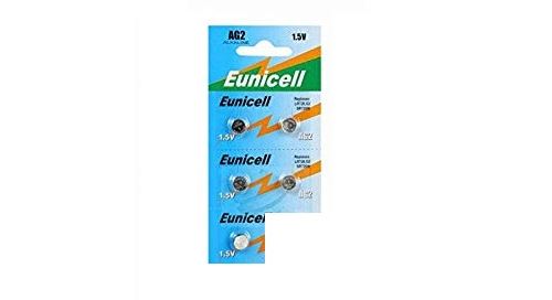 EUNICELL - Lot de 5 PILES AG2 D396 SR59W LR726 RW411 1.5V Alcaline
