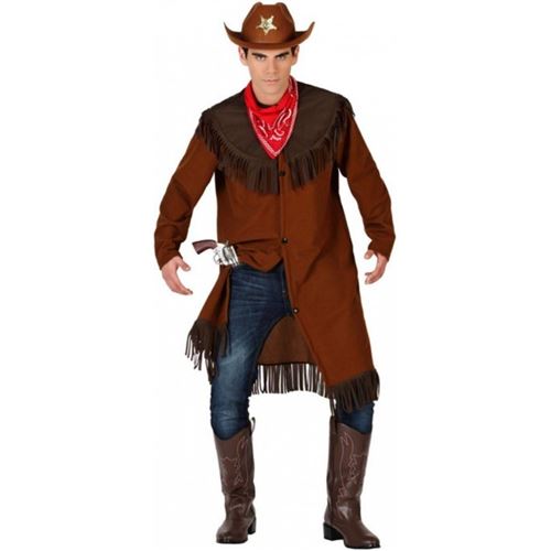 Déguisement homme cowboy marron