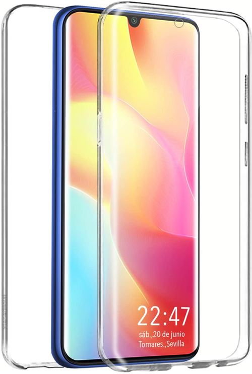 Etui Avant Arriere Pour Xiaomi Mi 10 Lite , 360 Degré Transparente Vshop