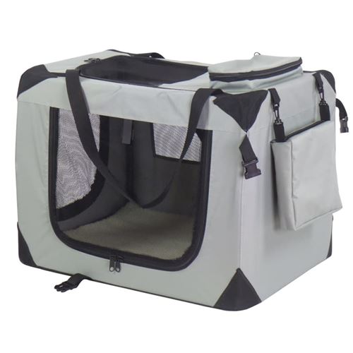 @Pet Caisse panier de transport pour chiens Nylon 70 x 52 x 50 cm Gris