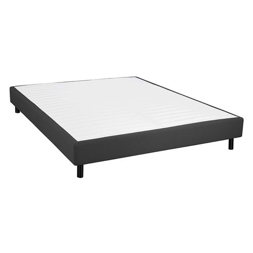 Tapikit - sommier tapissier d&eacute;montable 140x190cm 2x20 lattes anthracite