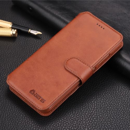 Etui en PU avec support marron pour votre Xiaomi Redmi 6A (Single 12MP Rear Camera)