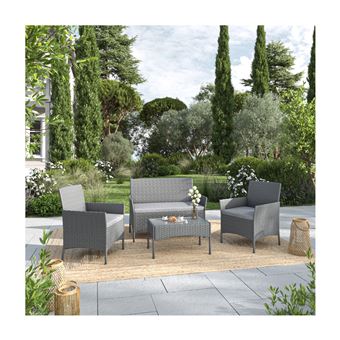 240 Sur Ims Garden Imora Salon De Jardin Resine Tressee Gris